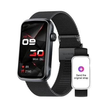 Imagem de Smartwatch Feminino Com Tela Total De 1.47'' Pulseira Esportiva Monito