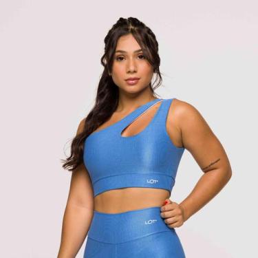 Imagem de Top Academia Fitness Feminino Poliamida Ombro Só Treinos - LOT FITNESS