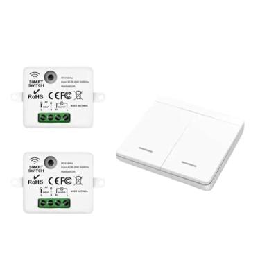 Imagem de Apagador sem fio Interruptor de parede S fio, receptor de relé Apagador controle remoto para lâmpada