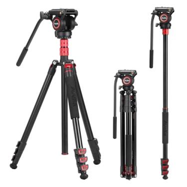 Imagem de Avella Tripé de Vídeo A154P, Monopé de Alumínio, 78 Polegadas, para Câmeras Canon, Nikon, Sony, Olympus, Panasonic, DSLR