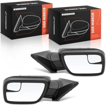 Imagem de A-Premium Par (2) espelhos retrovisores elétricos do lado do motorista e do passageiro - Compatível com Ford Explorer 2011-2015 - Espelho retrovisor externo preto dobrável manual não aquecido com