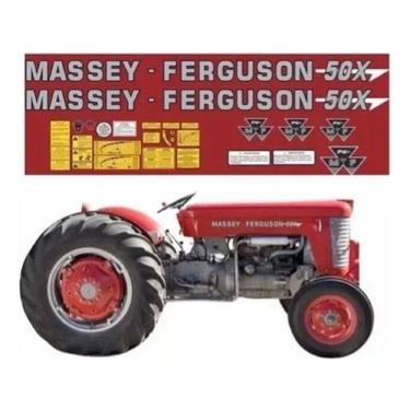 Imagem de Kit Adesivos Massey Ferguson Mf 50X