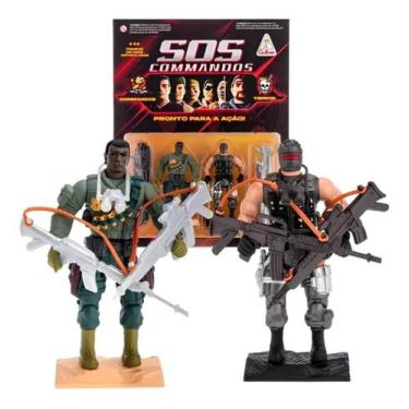 Imagem de Bonecos Sos Commandos Tony Turner Vs Bad Ninja Gulliver 0894