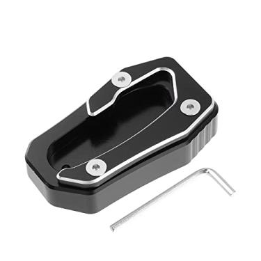 Imagem de X AUTOHAUX Almofada de suporte de motocicleta para Yamaha TMAX 530 SX DX 2017 2018 2019 TMAX560 2020 2021 2022 placa de suporte lateral de pé preta