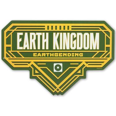 Imagem de Decoração de parede de metal Avatar The Last Airbender Earth Kingdom - Placa ousada do Reino da Terra para quarto ou sala de cinema