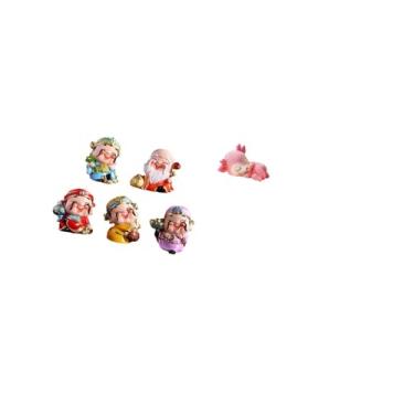 Imagem de Fenteer Escultura de Mesa de Resina de Veado Da Fortuna, Mini Estátuas, Decoração de Mesa para Festa de Ano Novo, Estatueta para Dormir, Artesanato, Cozinha E