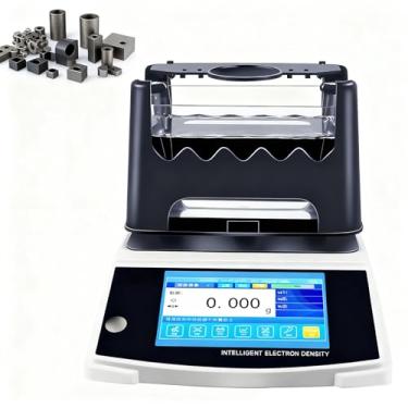Imagem de Medidor de pureza de ouro, máquina de teste de pureza de ouro eletrônica digital, densímetro automático de teste de densidade de solo, para produtos de metalurgia do pó, materiais magnéticos de f