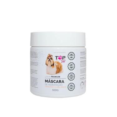 Imagem de Top Vet Premium Máscara de Hidratação para Cães e Gatos, com Queratina, Óleo de Argan, Aloe Vera e Pantenol, Linha Premium, 500g e 1000g (500g)