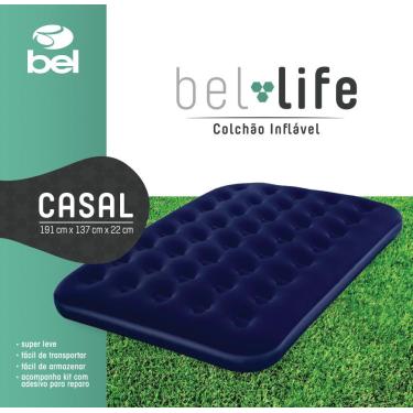 Imagem de Colchão inflável casal 191,0x137,0x22,0cm - Bel Lazer
