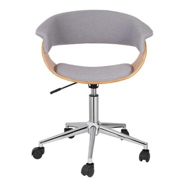 Imagem de Cadeira de Escritório Diretor Giratória Justine Cinza