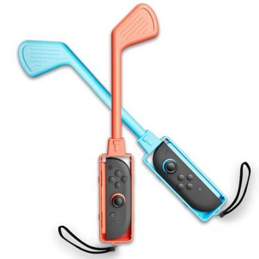 Imagem de Nargos Golf Culb for Nintendo Switch 2 Joy-Con Controller, Sports Game Accessories for Mario Golf-Super Rush（2 Pack） (Blue Orange, Switch 2)