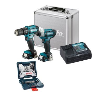 Imagem de Kit Clx228Sax Furadeira Hp333D Chave Impacto Td110D Makita