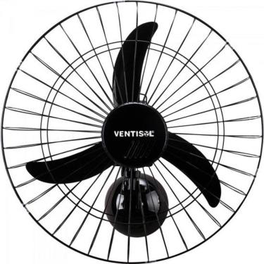 Imagem de Ventilador De Parede Ventisol Oscilante 60cm Aço Preto Bivolt
