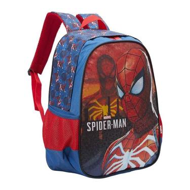 Imagem de Mochila Escolar Infantil Spider Man 13352 Azul - Xeryus
