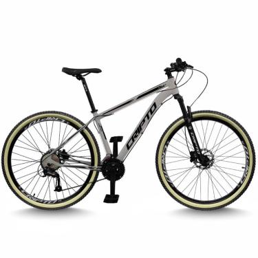 Imagem de Bicicleta Aro 29 Cripto 24 Marchas Freios Disco E Suspensão Pneu Bege - Prata/preto - 15" Prata/preto
