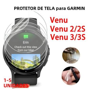 Imagem de Protetor De Tela Hidrogel Transparente HD Completo Para Garmin Venu 3 