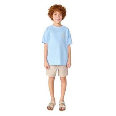 Imagem de Shorts Hering Infantil Menino Em Sarja Marrom-Masculino