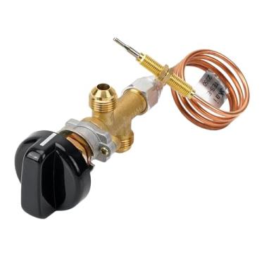 Imagem de Ｂｅｓｇａ Válvula de controle de lareira a gás, válvula de controle segura contra falha de, termopar com interruptor de botão para sala de aluguel, pátio