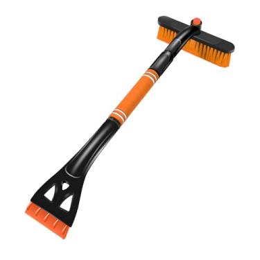 Imagem de MUQIDA Escova de neve de 80 cm e raspadores de gelo para para-brisa de carro, ferramenta de remoção de neve sem arranhões com aderência ergonômica de espuma, raspador de gelo de janela destacável