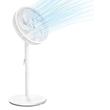 Imagem de Ventilador de Chão 3 Alturas e 3 Velocidades - Ventilador Oscilante 180° com Inclinação 30° e Motor Silencioso para Sala e Quarto(127V-PF)