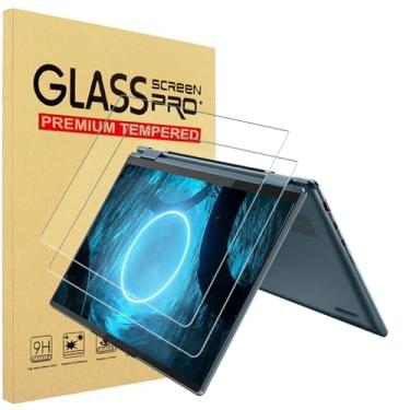 Imagem de YINOVEEN Pacote com 2 protetores de tela de vidro temperado de 35.6 cm para Lenovo Flex 5/Levono Yoga 7i/ Lenovo Slim 7i/ Lenovo Yoga 9i 14 polegadas com proporção de 16:10 Laptop, 9H, protetor de
