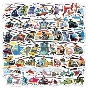 Imagem de Adesivos, 60 unidades/lote, adesivo de anime em vinil impermeável para helicópteros