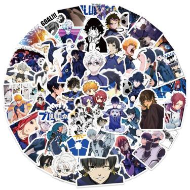 Imagem de Pacote de adesivos Blues Locks Anime 50 unidades de desenho animado decorativo de 4-8 cm