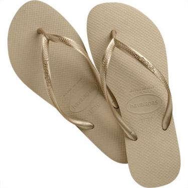 Imagem de Chinelo Havaianas Slim 37/38 Areia Dourado Claro