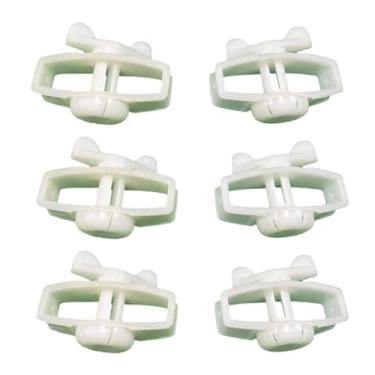 Imagem de IEUDNS Ferramenta de Reparo para Tensionador de Cerca Elétrica, Tensionador de Fio, Tensionadores de Fita para Pomares Agrícolas, Branco 6 Peças