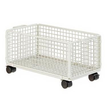 Imagem de IEUDNS Carrinho de arquivo com rodinhas sob a mesa, carrinho de armazenamento com rodas, material de escritório, organizador simples de arquivos com rodinhas, Branco, L