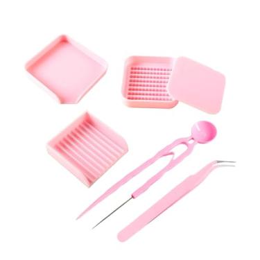 Imagem de Tachiuwa Kit de Bandeja para Artesanato com Miçangas, Conjunto de Ferramentas para Artesanato com Miçangas, Organizador Robusto E Altamente Eficiente