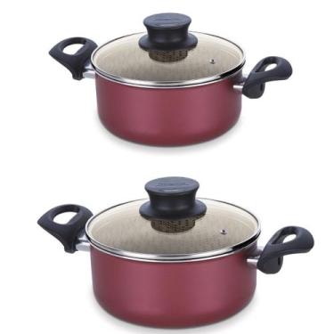 Imagem de Jogo panela caçarola antiaderente 20cm + 24cm tramontina