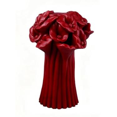 Imagem de Moldes cilíndricos de flor molde de vela espiral ondulado de silicone - moldes de fundição de resina de silicone para velas, resina e sabonete, suprimentos de artesanato