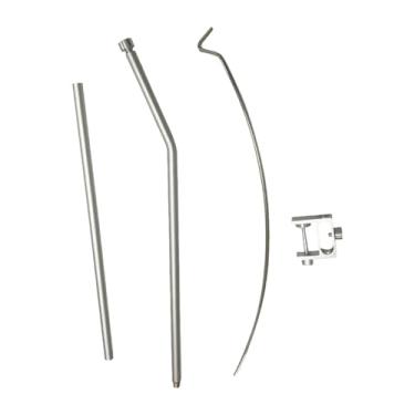 Imagem de KiBcsLic Suporte de mesa dobrável para lanterna de tenda, ideal para camping, viagens, piqueniques e jardins, Seção Prata 2