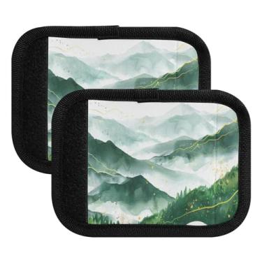 Imagem de Qilmy Pacote com 2 identificadores de bagagem com etiqueta confortável para carrinho de bebê, mala de viagem, acessórios de viagem 1691