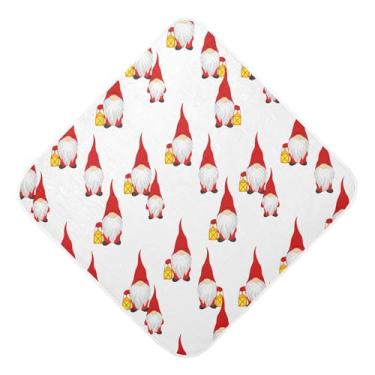 Imagem de Burbuja Gnomos Toalha de banho para bebês - Toalha com capuz de musselina macia e absorvente para recém-nascidos e bebês, 76 x 76 cm