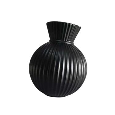 Imagem de Generic Vaso simples para arranjo de flores secas, recipiente floral para prateleira de armário de TV, Ano, Black L