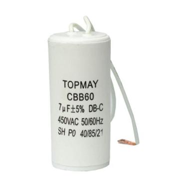 Imagem de Capacitor Partida 6Uf - 450V Para Motor Portão Ventilador - Chipsce