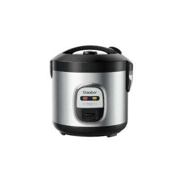 Imagem de Panela de Arroz Elétrica, 1 Litro, 400W, 127V, Preta, Cuba Antiaderente, com Copo Medidor e Grade para Vapor, 20.5x20.5x23.5cm