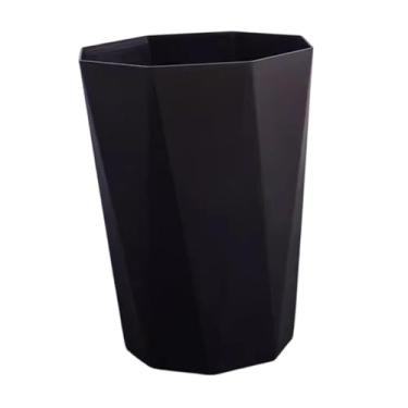 Imagem de Ｂｅｓｇａ Lixeira pequena sem tampa, recipiente de lixo simples, cesto de lixo para sala de estar, lavanderia, dormitório ou casa, Preto