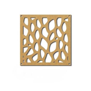 Imagem de Placas Vazadas Decorativas Cobogó MDF 3mm - Ambiente Único Elegante placas decorativas para divisória para Casa e Escritório(007,Kit 18 pçs-26cm x 26cm)