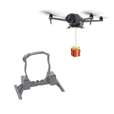 Imagem de Drone Payload Dropper para DJI Mavic 4 Pro, dispositivo Airdrop com controle de detecção de luz, liberação de carga útil de instalação sem ferramentas, drone ABS leve, presentes de casamento e
