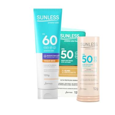 Imagem de kit Protetor Solar Facial Bastão Clara+ Protetor Solar Corporal FPS 60 120g