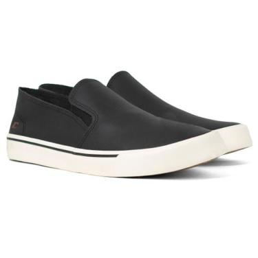 Imagem de Tênis Masculino Slip On Colcci Couro Leather Casual Elástico Confortáv