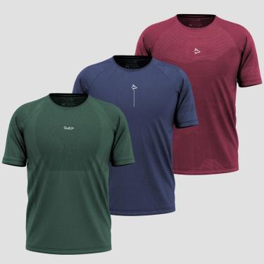 Imagem de Kit 3 Camisetas Apex Sem costura Alpha Co-Masculino