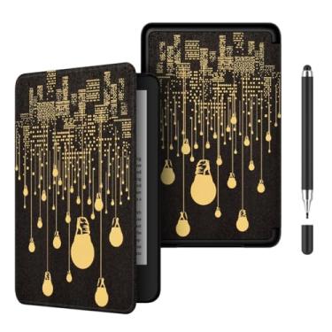 Imagem de Akacy Capa protetora dobrável com padrão pintado para Kindle Paperwhite 6.0 (Geração 2022/2024, números de modelo C2V2L3 e RS23CV), capa leve (15)