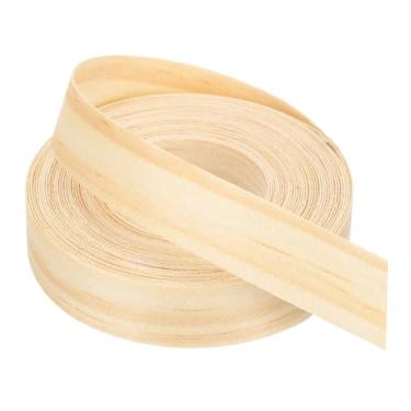 Imagem de PATIKIL Faixa de borda de pinheiro, fita de folheado de madeira de 7/8 polegadas x 7,6 m pré-colada, borda de borda de compensado flexível com adesivo hot melt para restauração de móveis