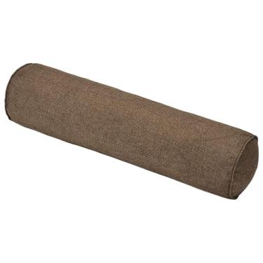 Imagem de SPXMQSS Almofada longa almofada cervical e pescoço almofadas cervicais para dormir redondo almofada ergonómica almofada dormir de lado castanho 20 x 120 cm