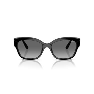 Imagem de Óculos de Sol Vogue Eyewear 0VO5638SU W44/11 Tam 55 / Preto - Lentes Gradient Grey