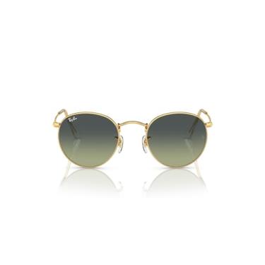 Imagem de Óculos de Sol Ray-Ban Round Metal 0RB3447 001/BH Tam 50 / Ouro - Lentes Verde
